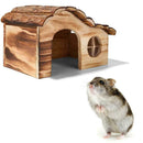 Wooden Hamster Nest House Tasteless And Non-toxic Hut Animals Small I9W0