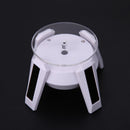 Solar Powered 360 Degree Jewelry Rotating Display Stand Turn Table LED Ligh