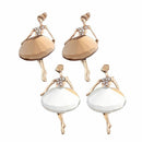Clothes Accessories Ballet Girl Pin Crystal Badge Dancing Girl Brooches