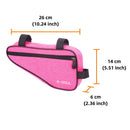 MTB Front Frame Triangle Bag Road Cycling Storage Pouch Bags (Rose Red) Newly