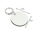 material Wooden Heat Transfer Keychain Double-Side Printed Blank Keychains DIY