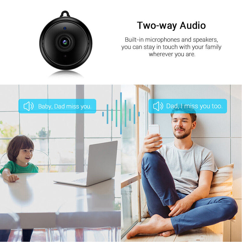 V38 Mini WiFi IP Camera 1080P HD Motion Detection Home Security Nanny Cam Newly