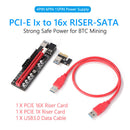 009S Plus 3A USB 3.0 PCI Express Riser Card PCI-E 1X to 16X Extender Adapter