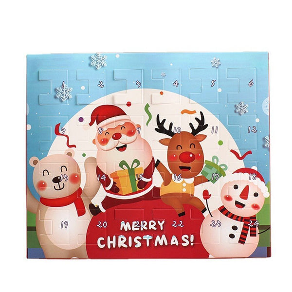DIY Kit Children Gift 24 Days Countdown Advent Calendar Blind Box Santa Snowman