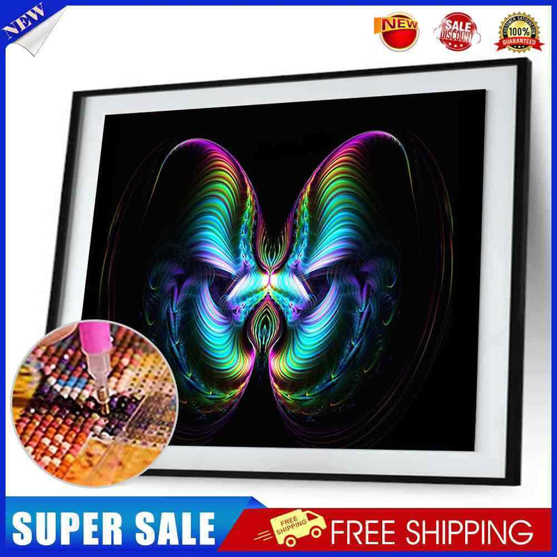 Dream Butterfly DIY Full Drill Round Rhinestones Diamond Painting Embroidery Kit