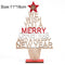 Desk Wood Craft Xmas Desktop Decorations Christmas Table Decor Wooden Ornaments