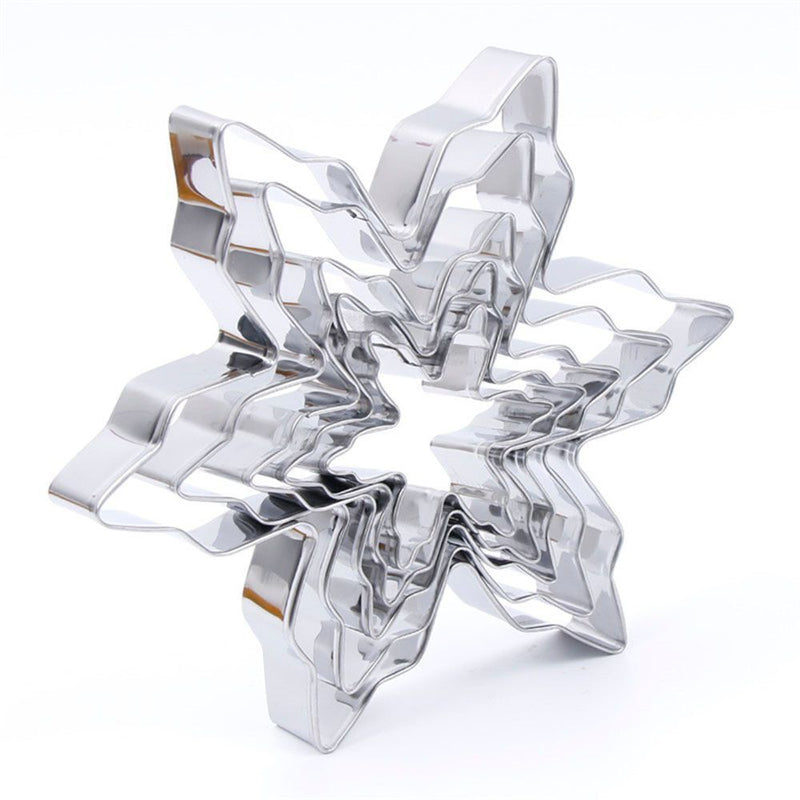Decorative Tools DIY Biscuit Snowflake Cookie Cutter Mold Stainless Steel