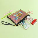 DIY Elephant Special Shaped Diamond Painting Wristlet Wallet Zipper Clutch Newly