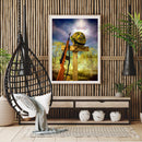Helmet on Cross Oil Paint By Numbers Kits DIY Canvas Wall Art Picture Home