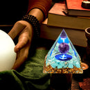 Crystal Pyramid Positive Energy Generator for Meditation Yoga Home Decor Accent