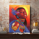 5D DIY Special Shaped Diamond Painting Girl Embroidery Kits Living Room Dec
