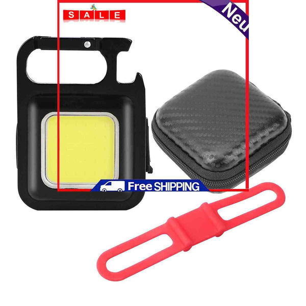 COB Charging Light with Portable Keychain Design Adjustable Lighting Mode Light