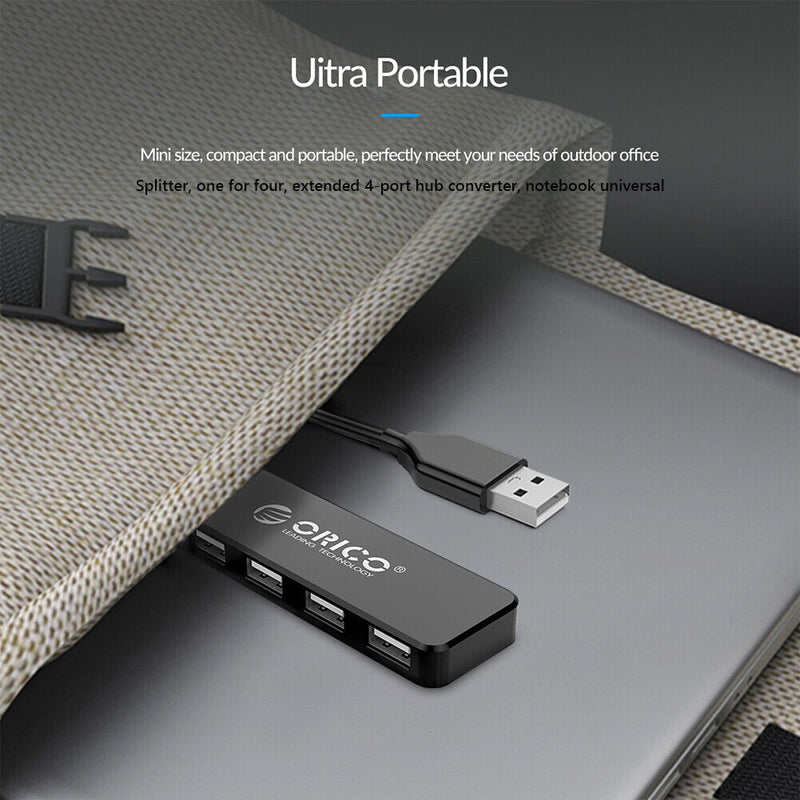 USB Hub ORICO FL01 4 Port USB 2.0 Splitter OTG Adapter for Laptop Desktop