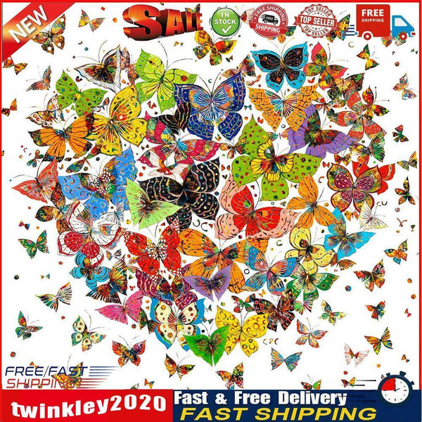 Butterfly Heart 5D Diamond Painting Full Drill Embroidery DIY Cross Stitch Newly