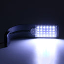 LED Waterproof Aquarium Light Tank Plant Grow Clip Lamp (Blue White Black) Newly