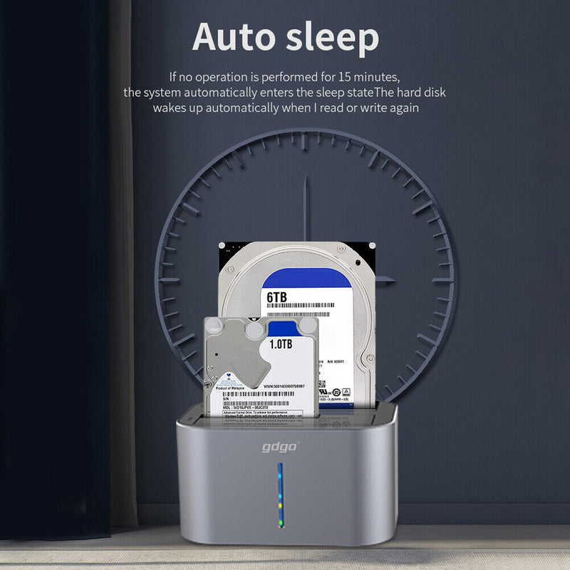 External Hard Drive Docking Station SATA to USB3.0 for 2.5/3.5 in HDD (EU)