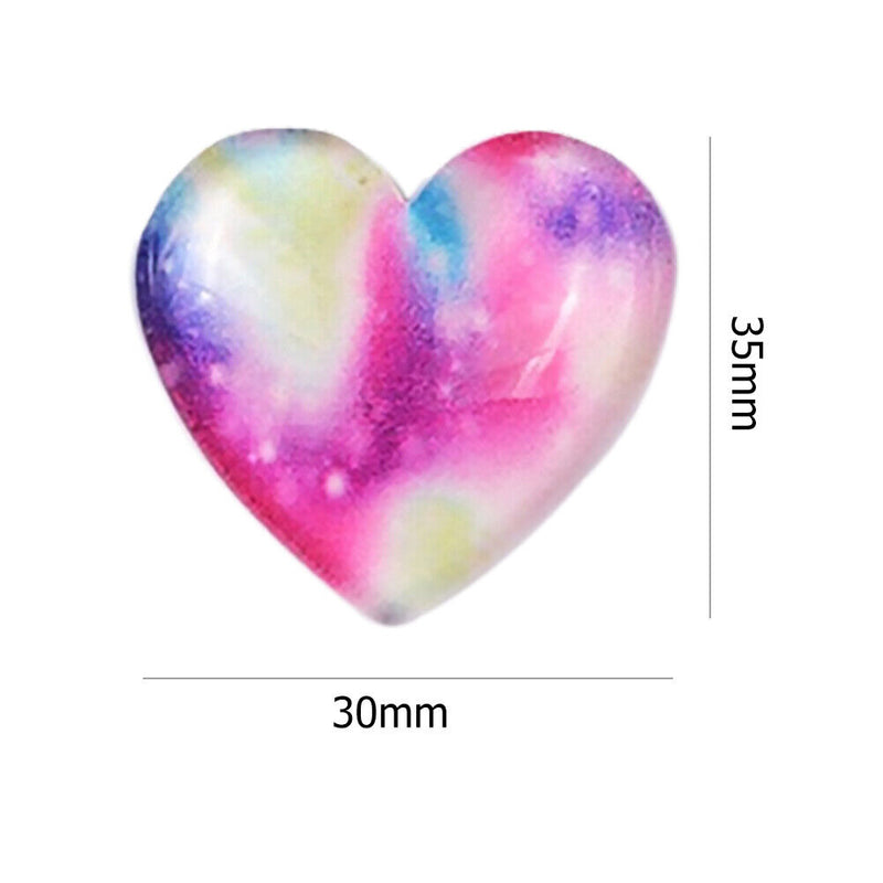 Love Heart Shape Plastic Painting Locator Glitter Magnetic Diamond Holder Too