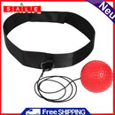 Boxing Reflex Speed Ball Head Band Training Punch Boxing Equipment (Red Ball)