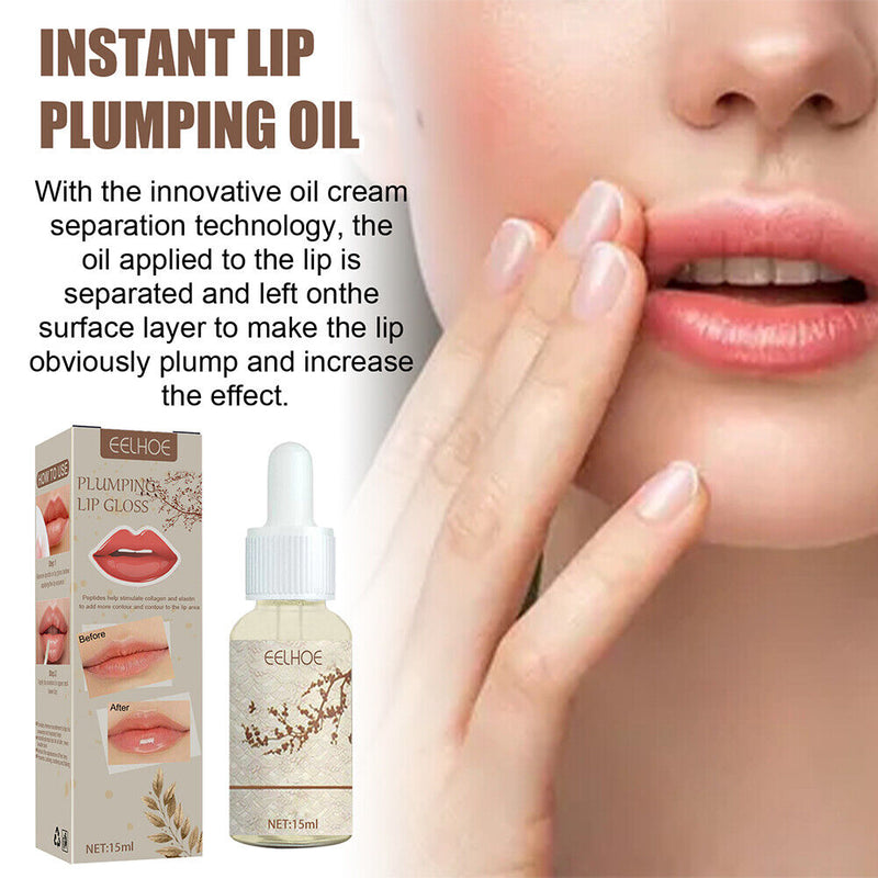 15ml Essence Lip Gloss Day Night Oil Moisturizing Repair Anti Cracking Serum