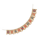 Labor Day Pennant Weatherproof Linen Flag Festive Decorations for Outdoor Garden