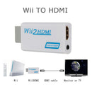WII to HDMI-compatible Converter Full HD 1080P Wii 2 Adapter 3.5mm (White) Newly