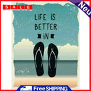 5D Diamond Painting Kit DIY Beach Slippers Full Round Wall Decor Rhinestone Art