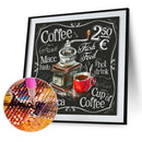 Diamond Painting 5D DIY Coffee English Full Round Drill Rhinestone Picture