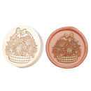 Flower Basket Retro Wax Seal Stamp Head Fire Paint for Wedding Card Making De