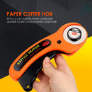 Portable Round Patchwork Loop Quilting Rotary Cutter Sewing (Orange 45mm) Newly