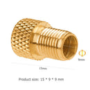 5pcs Copper Presta to Schrader Adaptors Bicycle Pump Tire Valve Connectors Newly