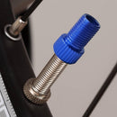 MTB Bike Valve Converter Bicycle Presta to Schrader Valve Adapter (Blue)
