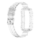 TPU Transparent Strap for HUAWEI HONOR Band 6 Soft Wristband Belt (White) Newly