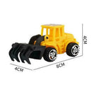 6 Pcs Digger Tractor Baby Toys Shower Birthday Cake Toppers Party C9L1 D1I0