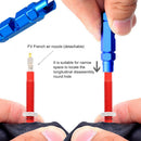 Bicycle Tire Air Nozzle Wrench Valve Core Disassembly Tube Tools (Blue) Newly