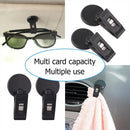 2x Car Suction Cap Clips Removable Holder for Sunshade Curtain Card Ticket Newly