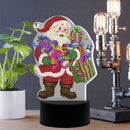 DIY Diamond Painting LED Light Special Shaped Santa Claus Embroidery Lamp