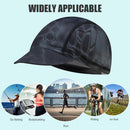 Sunshade Cycling Cap Elastic Outdoor Running Breathable Brim Hat (Black)