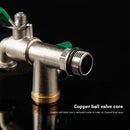 #A 1/2 inch Double Valve Outlet Nozzle Water Heads Anti-rust Water Hose Connecto