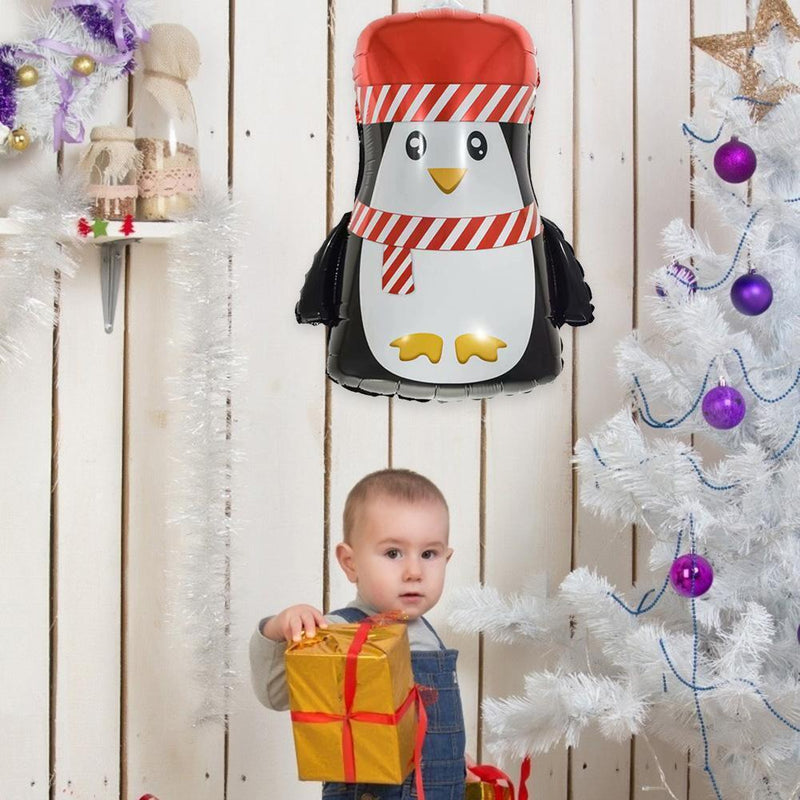 Cute Christmas Aluminum Film Balloon Holiday Party Xmas Decor (Penguin)