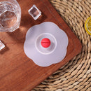 5pcs Silicone Cup Cover Heat-resistant Leak Proof Cartoon Lid(Round Love)