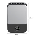 Lazy Hanging Neck Fans Mini Portable Digital Display Desktop Small Fans 3 Speed