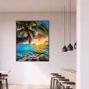 Seascape 5D DIY Full Square Diamond Painting Mosaic Kits Hanging Picture 30x40cm
