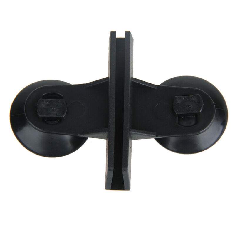 5x Black Plastic Divider Sheet Holder Suction Cups for Aquarium Fish Tank