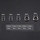 250pcs 5-Size High-carbon Steel Fishing Split Rings Double Loop Connectors