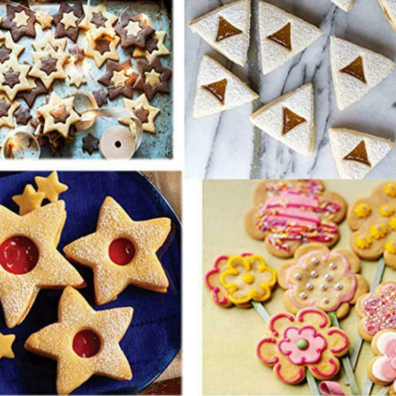 30 Pcs Mini Cookies Cutter Shapes Small Molds For Pastry K U Clay Cakes D6U0