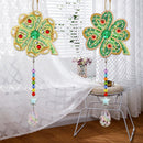 2pcs 5D Diamond Painting Kit Pendant Mosaic Art Craft Bag Keychain Jewelry Gi