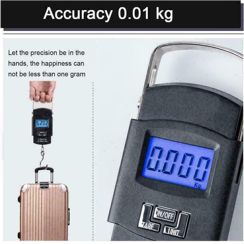 50KG Digital Travel Portable Handheld Weighing Luggage LCD Bag J8X5 U5F9 R1S1