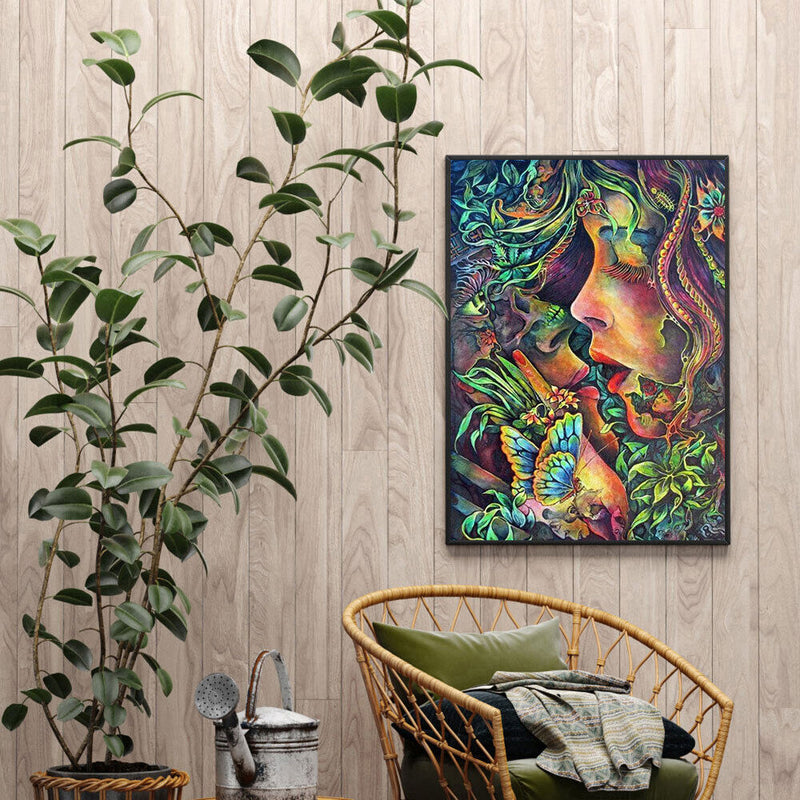 Abstract Beauty Oil Paint By Numbers Kit Canvas Picture Wall Art DIY (B731)