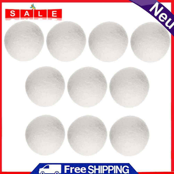 Akaddy 10pcs Wool Felt Wrinkles Release Reusable Laundry Steamy Dry