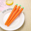 1Pcs Novelty Cute Carrot Plastic Gel Pen Office School Stationery Pen Gift E3J7